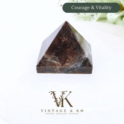 Small Jasper Pyramid Crystal Carving | 1.5cm