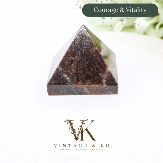 Small Jasper Pyramid Crystal Carving | 1.5cm