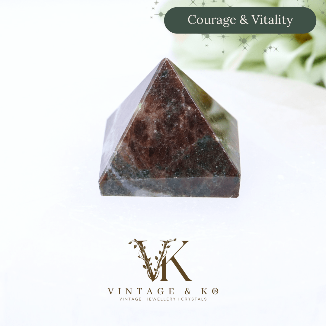 Small Jasper Pyramid Crystal Carving | 1.5cm