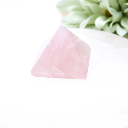 Small Rose Quartz Pyramid | 1.5cm