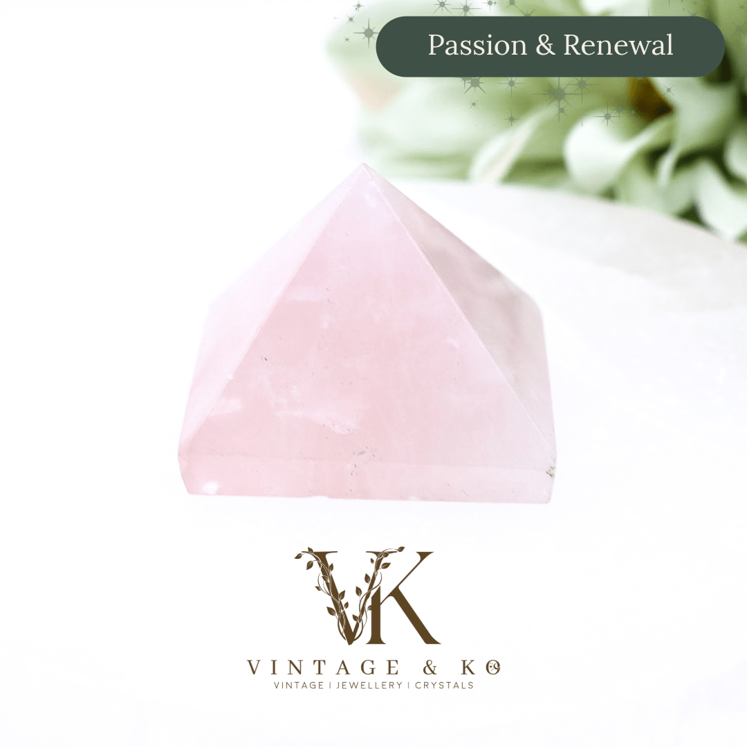 Small Rose Quartz Pyramid | 1.5cm