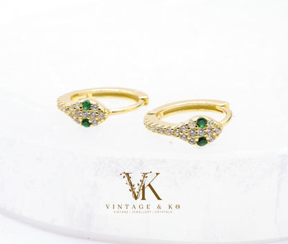 Snake Huggie Earrings | .925 Sterling Silver