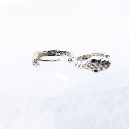 Snake Huggie Earrings | .925 Sterling Silver