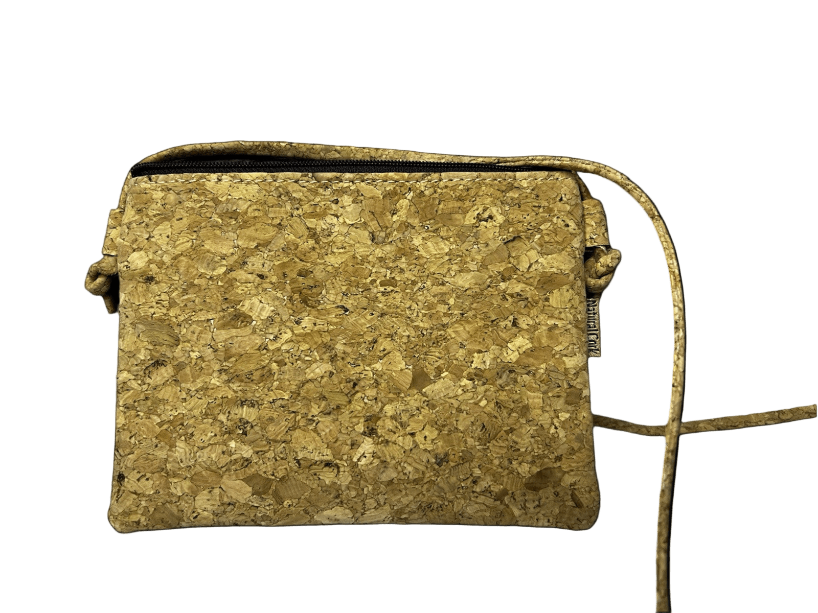 Vegan Eco Friendly Cork Crossbody, Tropical Casual Women’s Handbag With Strap