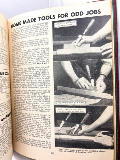 Vintage 1950s New Australian Home Carpentry Illustrated Hardcover Book