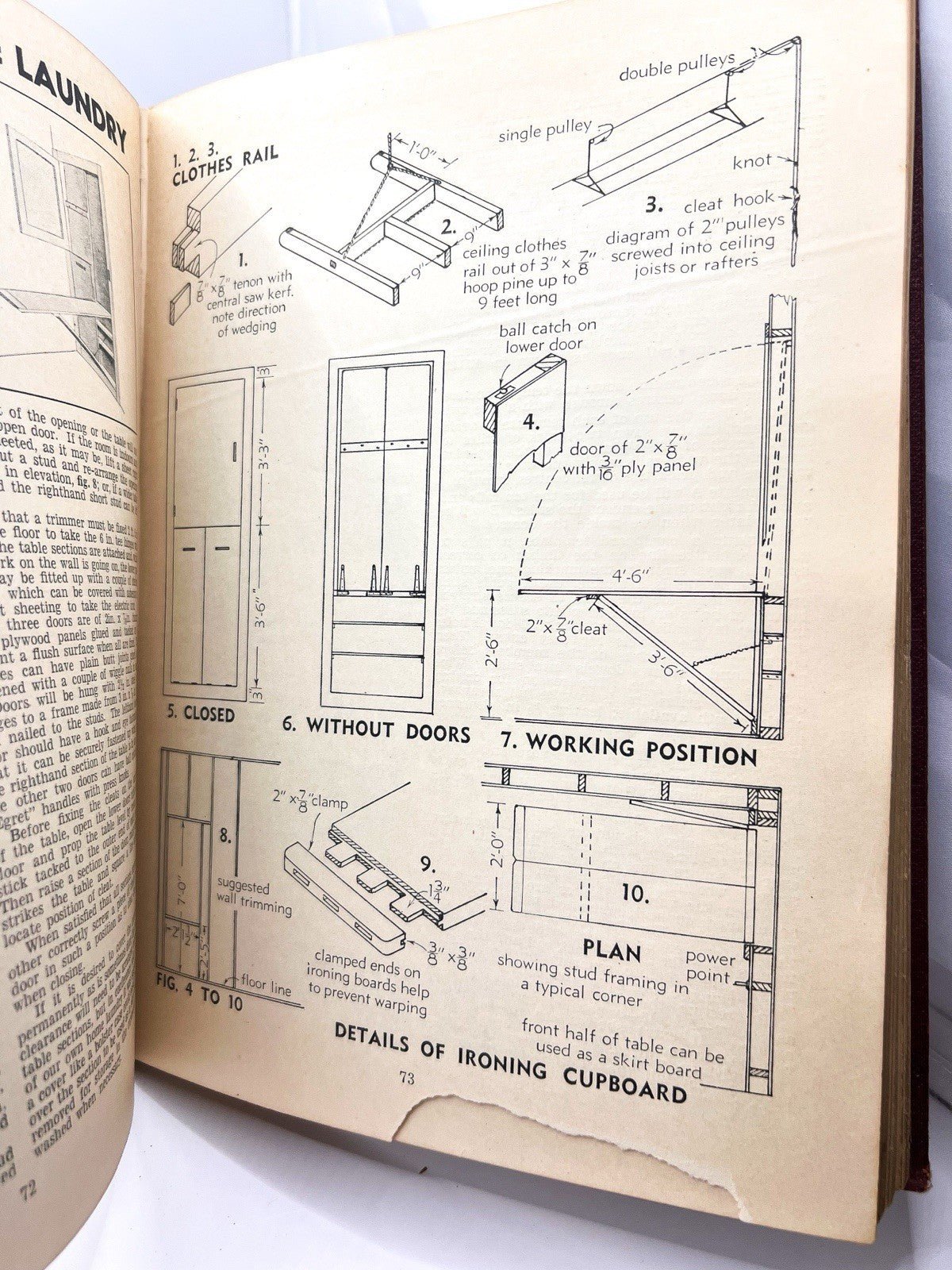 Vintage 1950s New Australian Home Carpentry Illustrated Hardcover Book