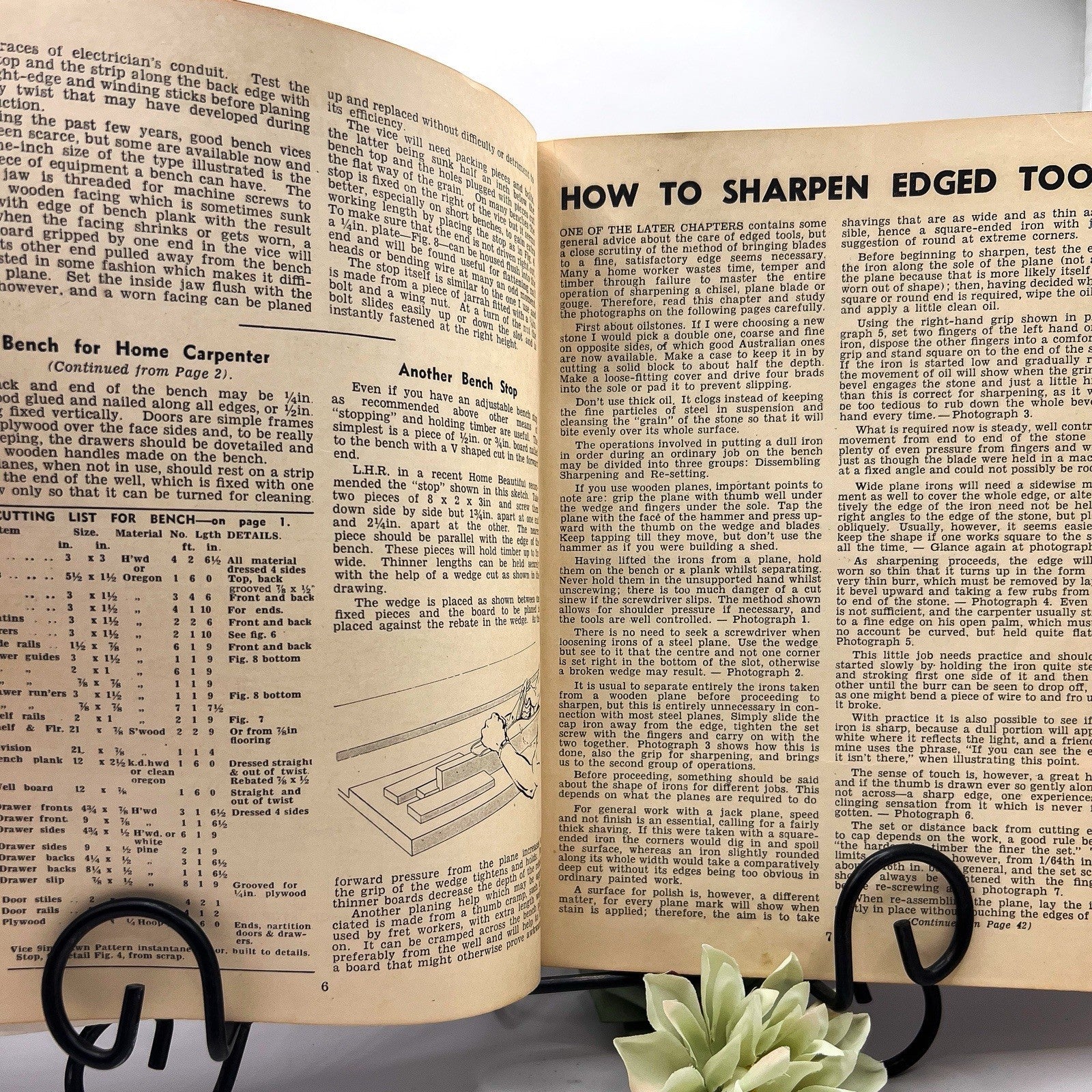 Vintage 1950s New Australian Home Carpentry Illustrated Hardcover Book