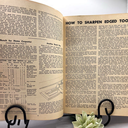 Vintage 1950s New Australian Home Carpentry Illustrated Hardcover Book
