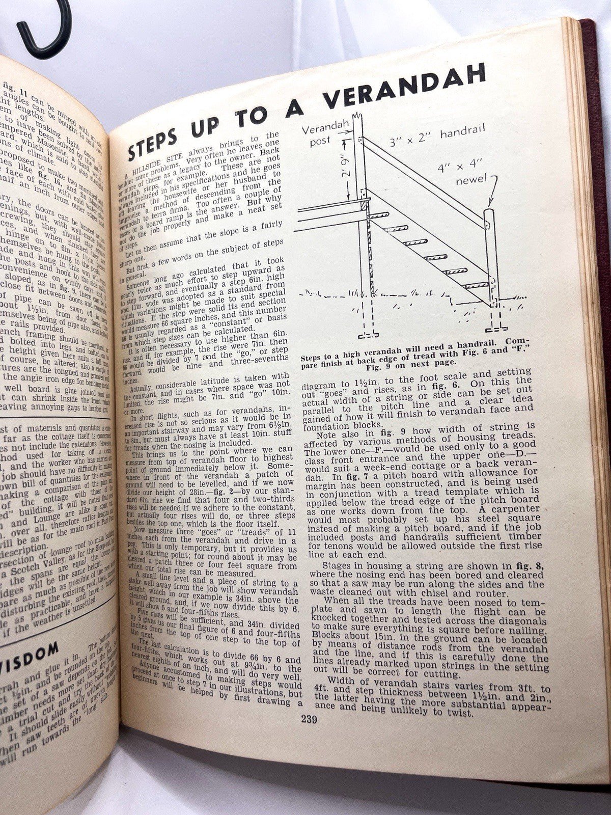 Vintage 1950s New Australian Home Carpentry Illustrated Hardcover Book