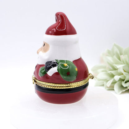 Vintage Avon Porcelain Santa Jewellery Box