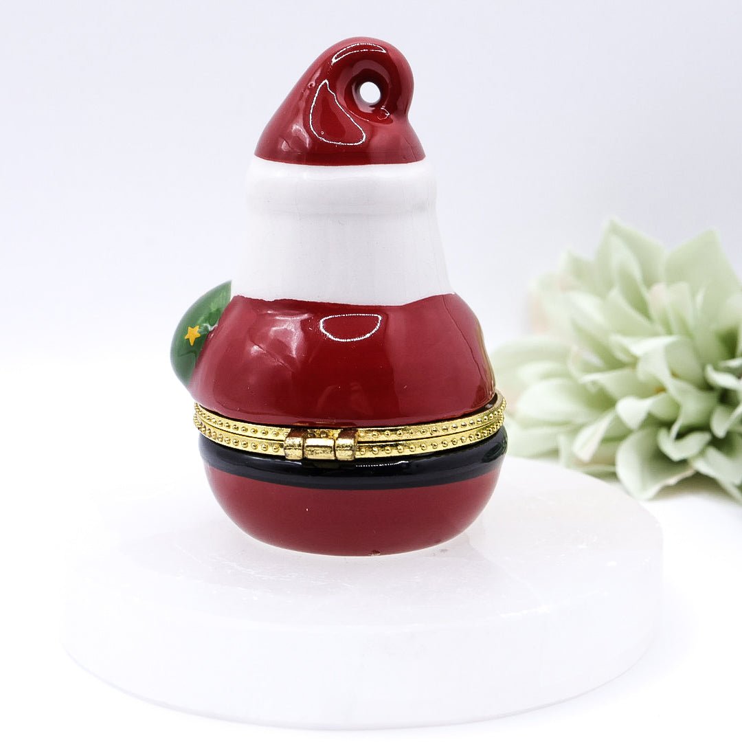 Vintage Avon Porcelain Santa Jewellery Box
