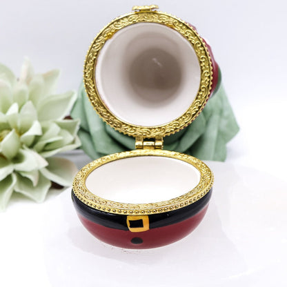Vintage Avon Porcelain Santa Jewellery Box