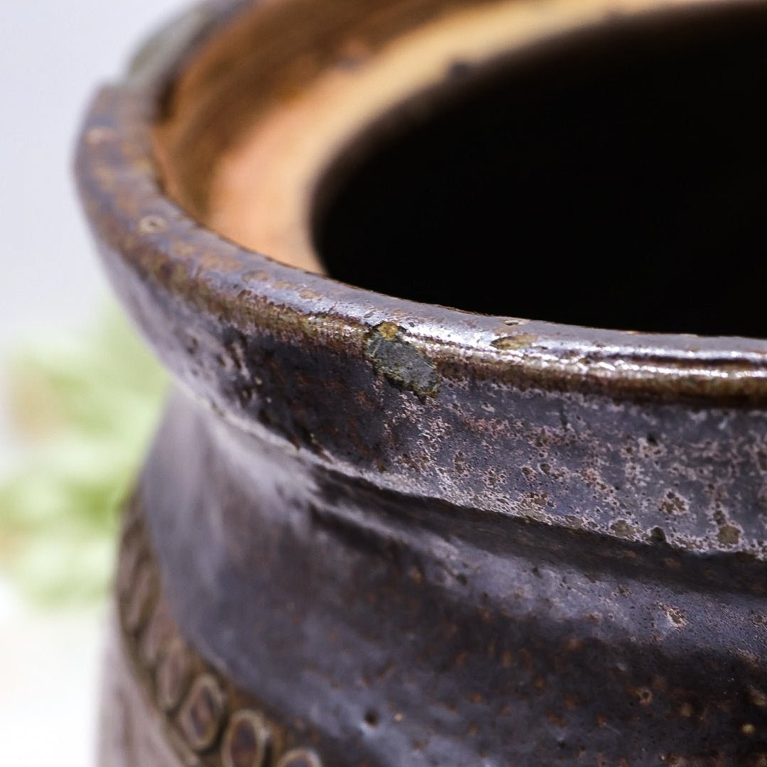 Vintage Bendigo Pottery Epsom Stoneware 15cm Lidded Canister