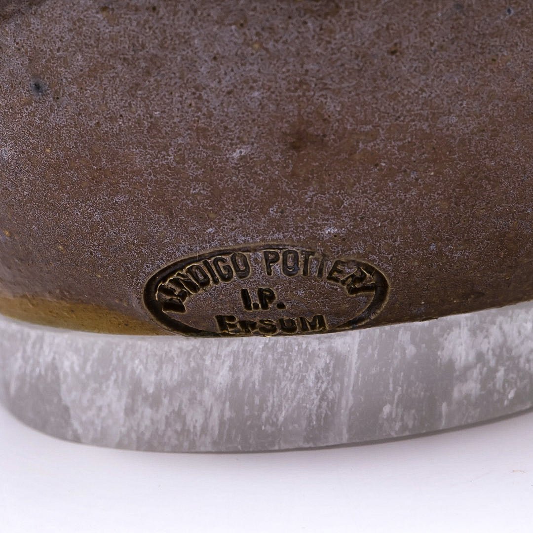 Vintage Bendigo Pottery Epsom Stoneware 15cm Lidded Canister