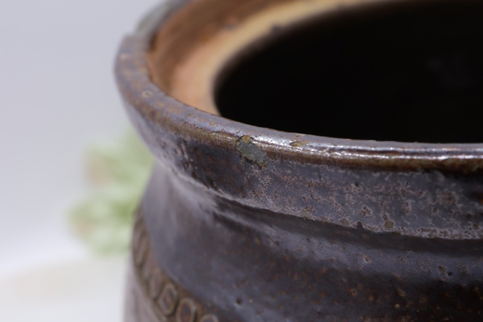 Vintage Bendigo Pottery Epsom Stoneware 15cm Lidded Canister