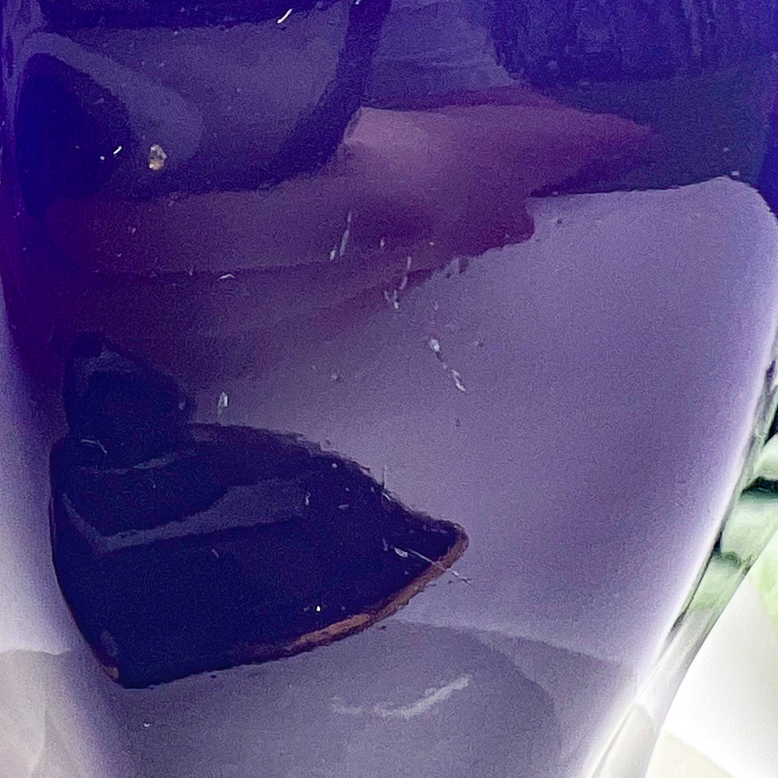 Vintage Cobalt Blue Hand - Painted Chinese Ginger Jar