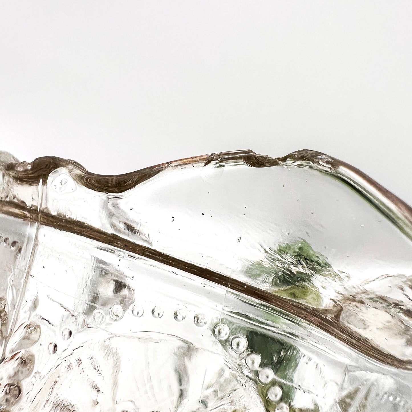 Vintage Depression Glass Owl & Feather Jug - No Lid