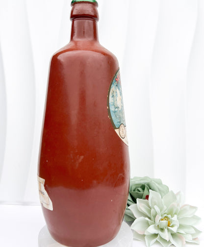 Vintage Glass Montaria Rosé Wine Bottle