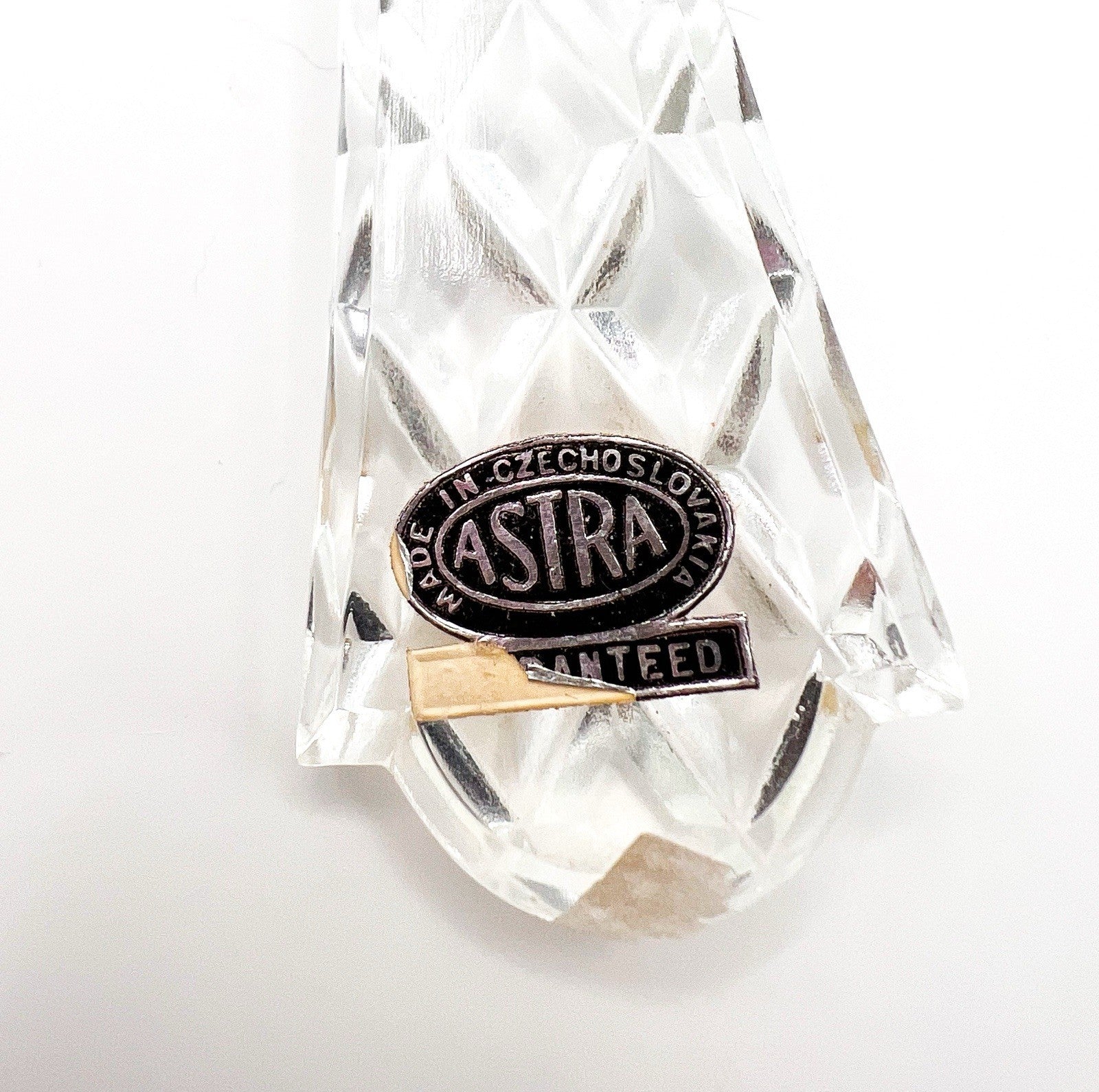 Vintage Glass Serving Utensils - Fork And Spoon Salad | Astra Czechoslovakia