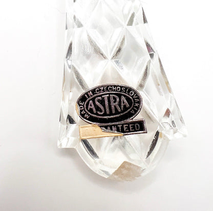 Vintage Glass Serving Utensils - Fork And Spoon Salad | Astra Czechoslovakia