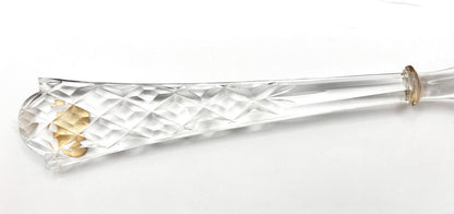 Vintage Glass Serving Utensils - Fork And Spoon Salad | Astra Czechoslovakia