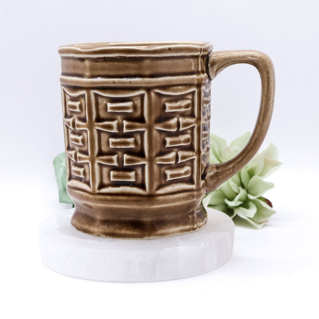 Vintage Japanese Brown Coffee Mug