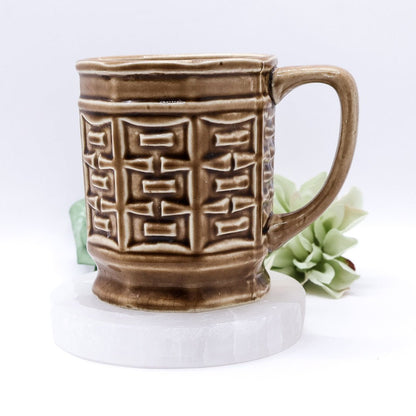 Vintage Japanese Brown Coffee Mug