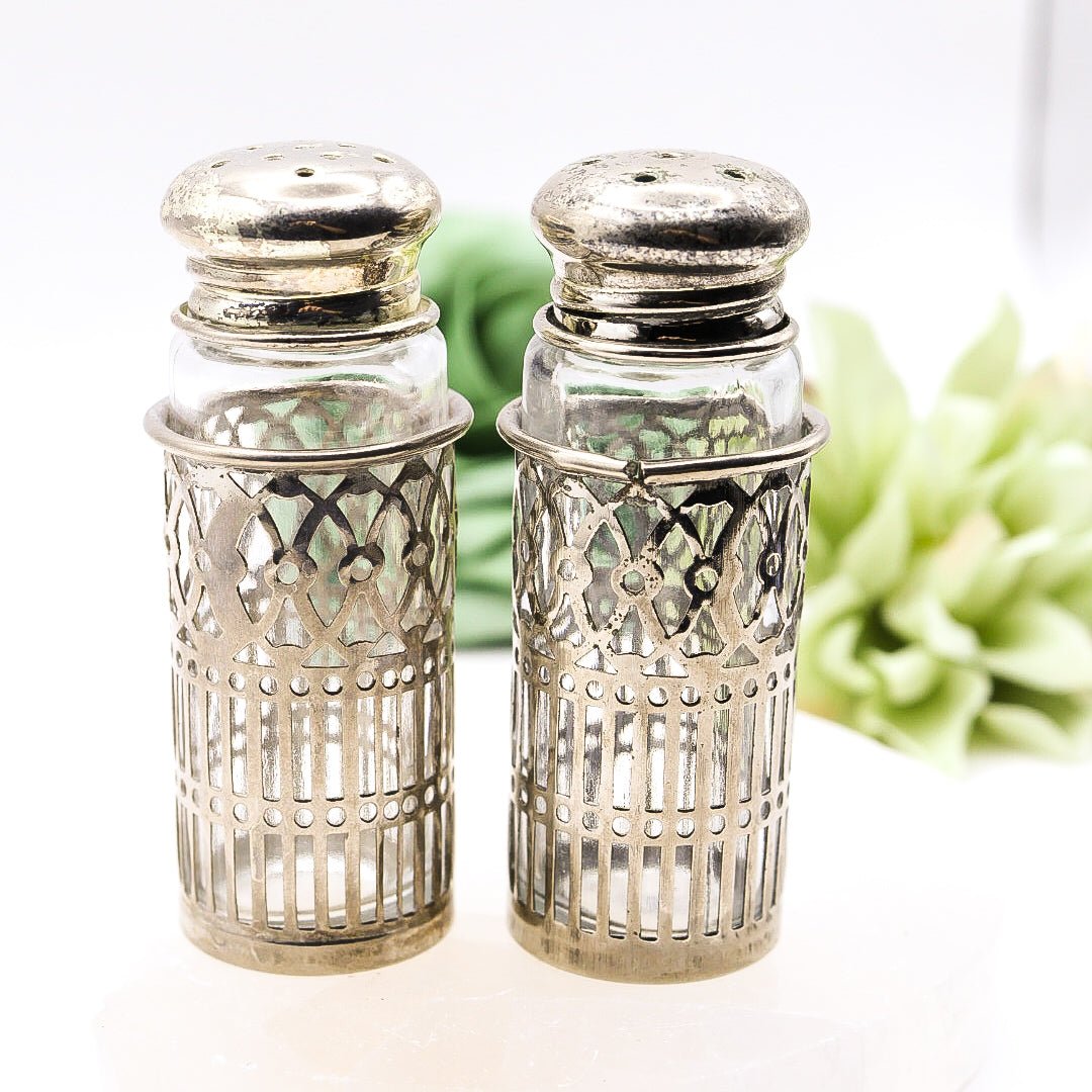 Vintage Japanese Glass Salt & Pepper Shakers