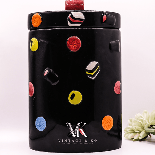 Vintage Oval Licorice Allsorts Jar