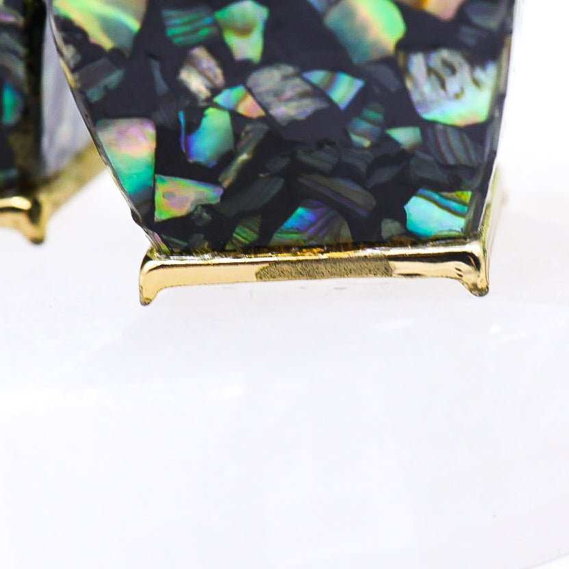 Vintage Paua Shell Salt & Pepper Shakers