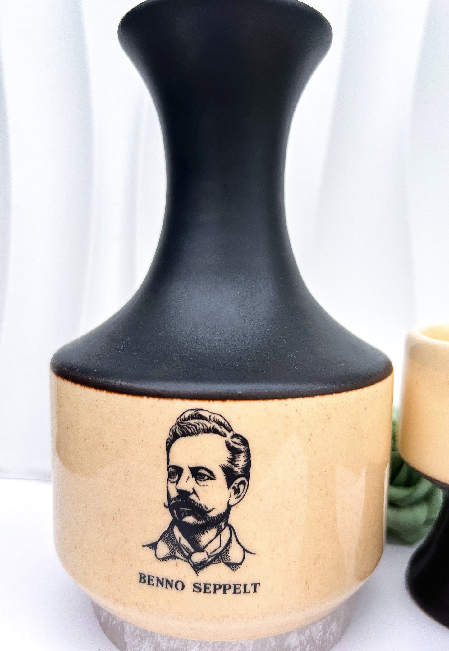 Vintage Seppelt Ceramic Cup & Whiskey Decanter Set