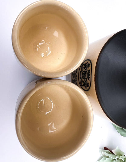 Vintage Seppelt Ceramic Cup & Whiskey Decanter Set