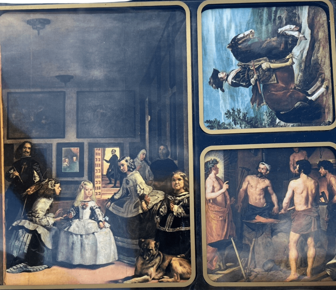 Vintage Set of 6 Coasters and Placemat With Box