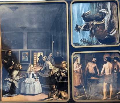 Vintage Set of 6 Coasters and Placemat With Box