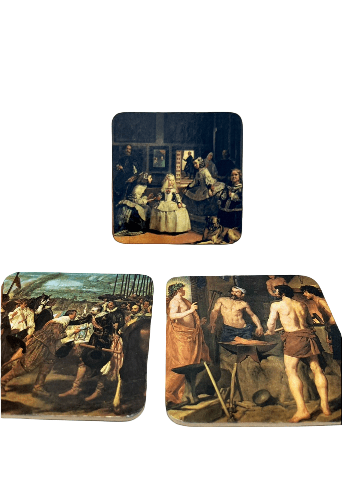 Vintage Set of 6 Coasters and Placemat With Box