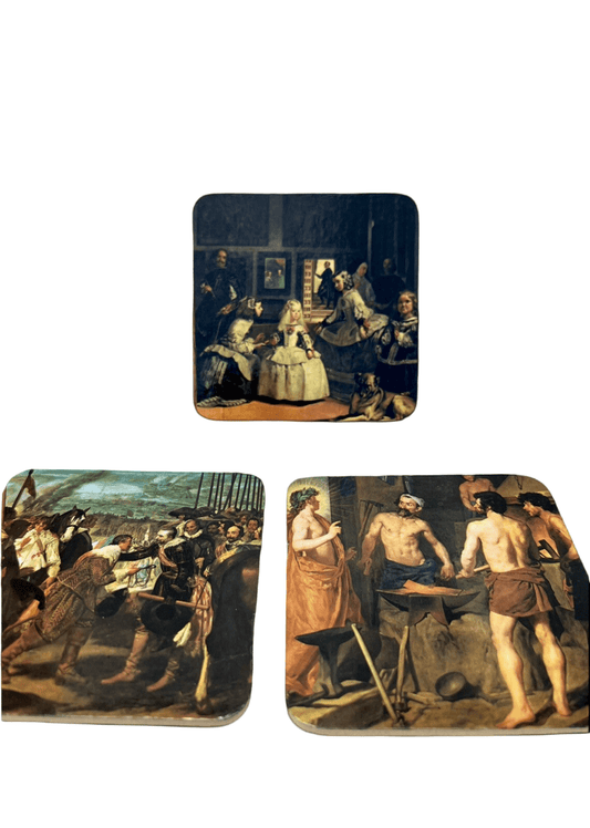 Vintage Set of 6 Coasters and Placemat With Box