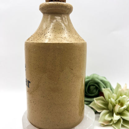 Vintage Stoneware Wine & Vinegar Cruet