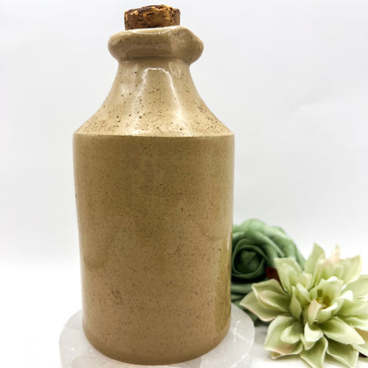 Vintage Stoneware Wine & Vinegar Cruet