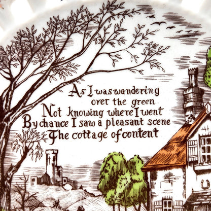 Vintage Victoria Ceramics Reticulated Porcelain Wall Plate | Made In Japan