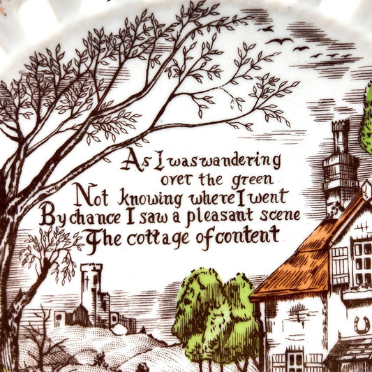 Vintage Victoria Ceramics Reticulated Porcelain Wall Plate | Made In Japan